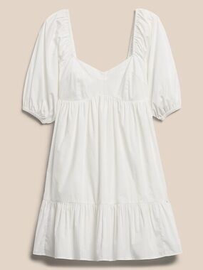 BANANA REPUBLIC Baby Mini Dress White Milkmaid Women’s Size XXS Regency Prep